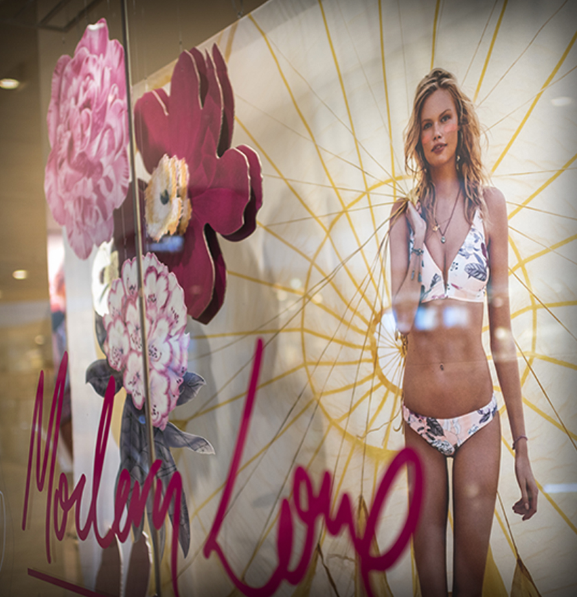 SEAFOLLY MODERN LOVE WINDOW DISPLAY