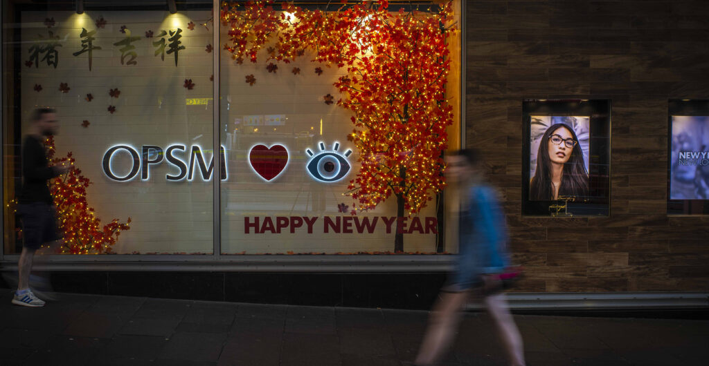 chinese new year window display