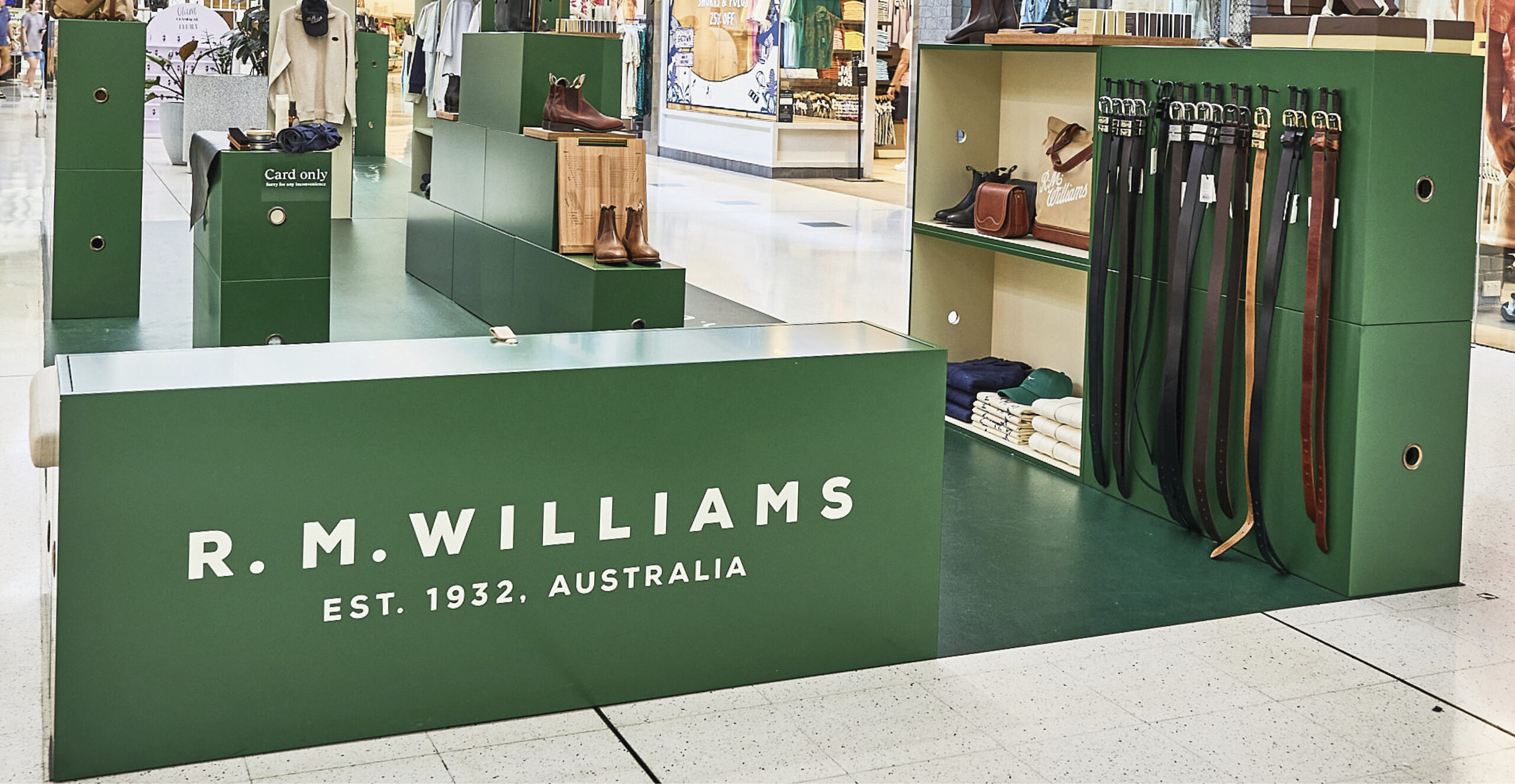 R.M. Williams Gifting Windows and Pop-up