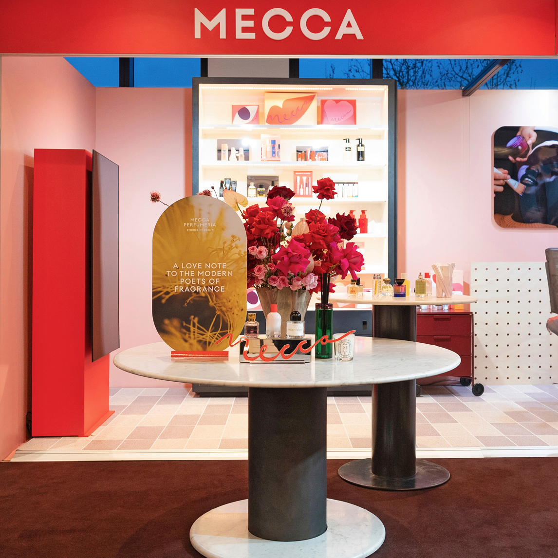 MECCA Travel Retail Event Booth